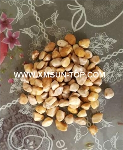 Yellow Pebbles& Gravels/Light Yellow Polished Pebbles/Pebble River Stone/Gravels-Small Size for Decoration in Landscaping, Garden, Walkway