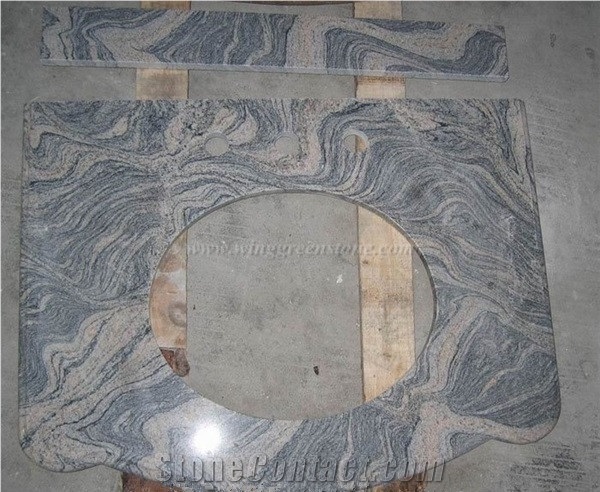 China Juparana Pink Granite Countertop,High Polished Beautiful Multicolour Grain Granite Kitchen Bar Top and Worktop Buy from Winggreen Stone