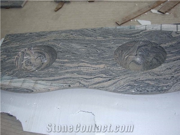 China Juparana Pink Granite Countertop,High Polished Beautiful Multicolour Grain Granite Kitchen Bar Top and Worktop Buy from Winggreen Stone