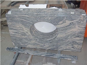 China Juparana Pink Granite Countertop,High Polished Beautiful Multicolour Grain Granite Kitchen Bar Top and Worktop Buy from Winggreen Stone