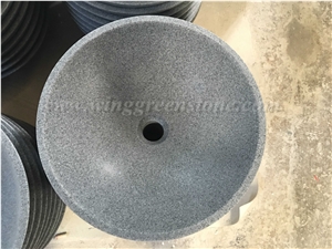 Competitive Price G654 Honed Round/Rectangle/Oval/Square Sinks/Basins for Kitchen/Bathroom/Vessel Decoration, Winggreen Stone