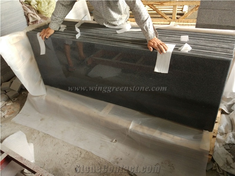 G654 Countertop, China Dark Grey Granite Countert, Kitchen Bar/Island/Desk Tops, Winggreen Stone