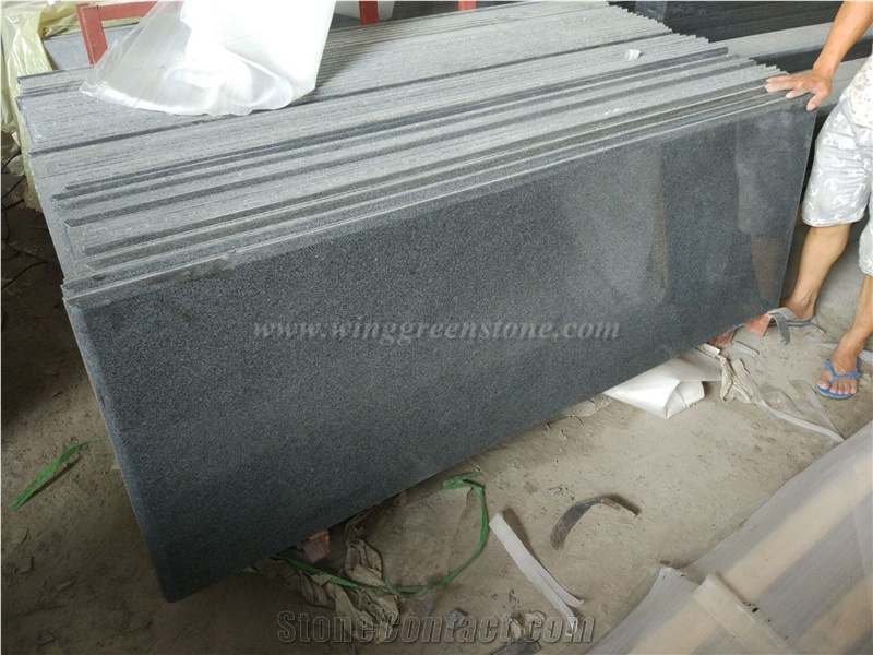 G654 Countertop, China Dark Grey Granite Countert, Kitchen Bar/Island/Desk Tops, Winggreen Stone