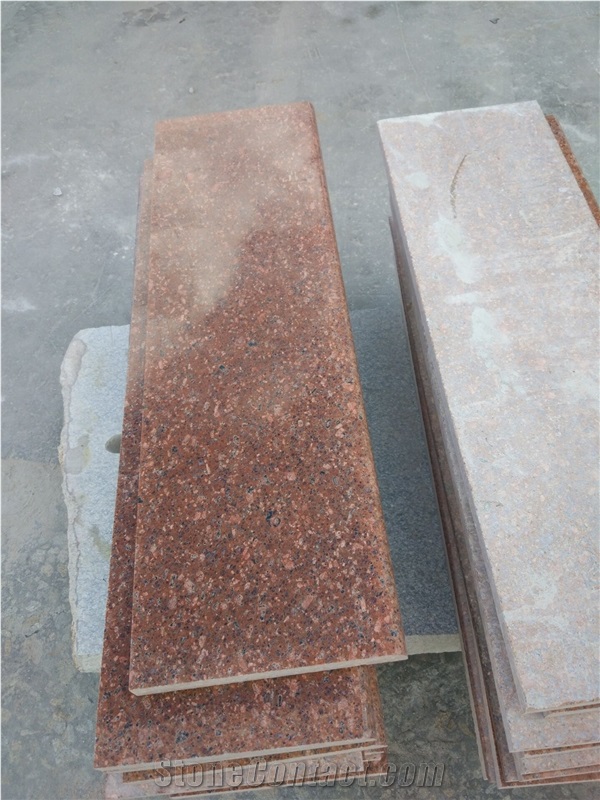 G683/Royal Red/Guangze Red Granite Stairs and Steps in Polished Finishing for Interior Decoration