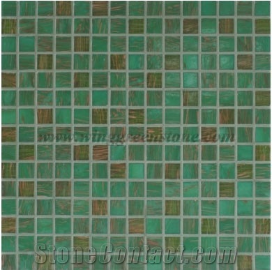 Green Glass Mosaic,Square Shape Mosaic for Wall Cladding & Flooring