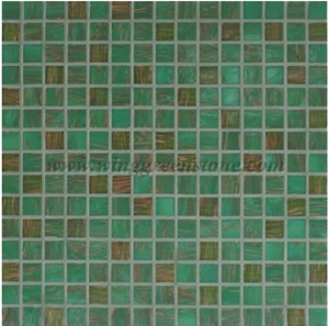 Green Glass Mosaic,Square Shape Mosaic for Wall Cladding & Flooring