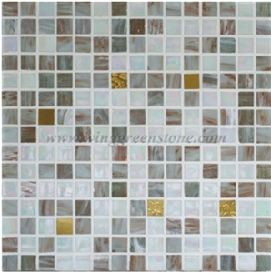 Grey Glass Mosaic,Square Shape Mosaic for Wall Cladding & Flooring