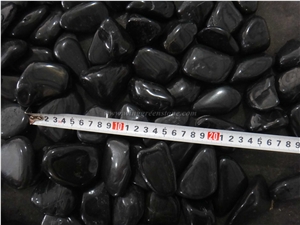 High Polished Black Pebble Stone, Shinny Polished Pebble Stone, China Black River Stone, Winggreen Stone High Polished Black Pebble Stone, Shinny Polished Pebble Stone, China Black River Stone, Winggreen Stone
