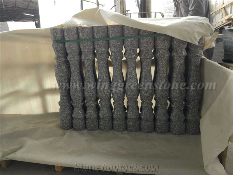 High Quality G664 Granite Polished Baluster/Handrail/Railing for Interior & Exterior Decoration, Winggreen Stone