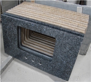 Imported Granite Blue Pearl Suitable for Bathroom Sink and Vanity Top Winggreen Stone