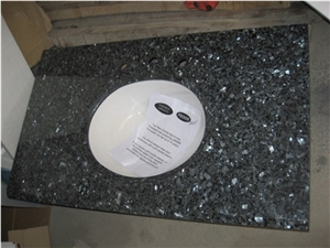 Imported Granite Blue Pearl Suitable for Bathroom Sink and Vanity Top Winggreen Stone