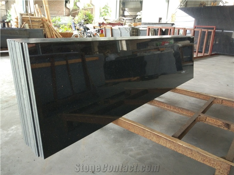 Top Polished Black Galaxy/Gold Star Galaxy/Nero Star Galaxy Countertop,Beautiful Black Granite for Countertop,Popular Granite in African and Middle East Market
