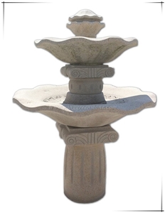 Two/Three Tiers Garden Fountain, Water Feature for Garden Decoration, Winggreen Stone