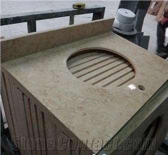 Egyptian Yellow Marble Sunny Beige Countertop Vanity Top