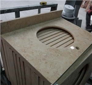 Egyptian Yellow Marble Sunny Beige Countertop Vanity Top