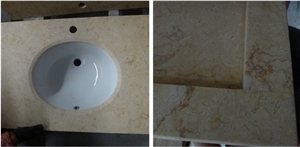 Egyptian Yellow Marble Sunny Beige Countertop Vanity Top