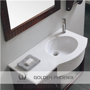 Super Polished Nano Crystal Stone for Bathroom Sinks Easy to Clean