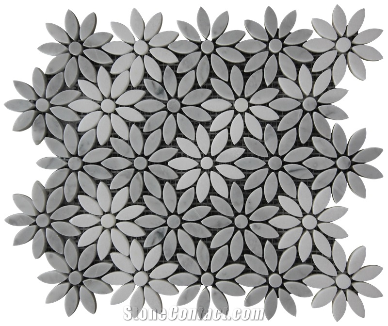 Carrara & Sivec White Mosaic for Building