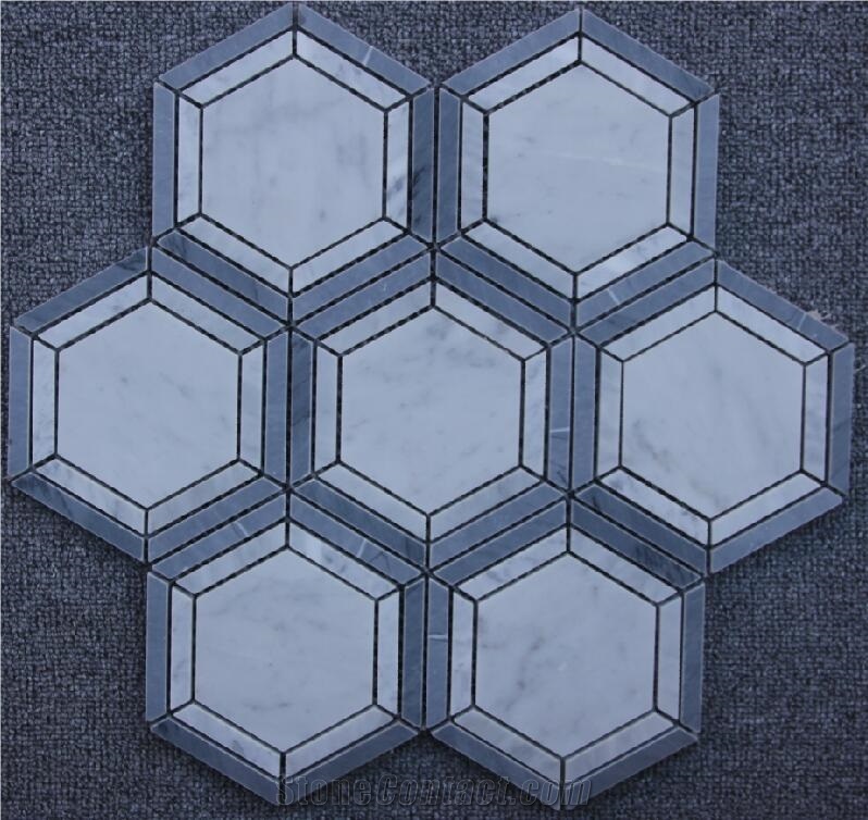 Carrara White Mosaic
