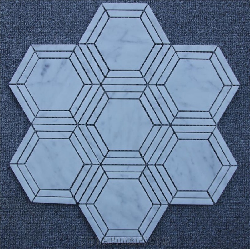 Carrara White Mosaic