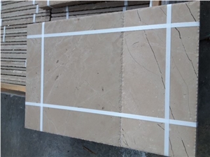 Moonstone Ivory Marble Chiseled Edges and Brushed