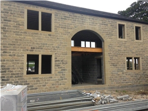 Black Tumbled and Darkened Walling Stone