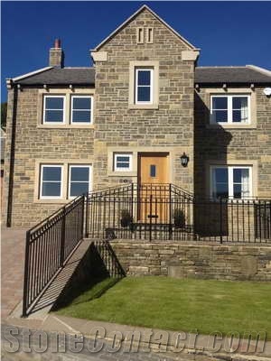 Black Tumbled and Darkened Walling Stone