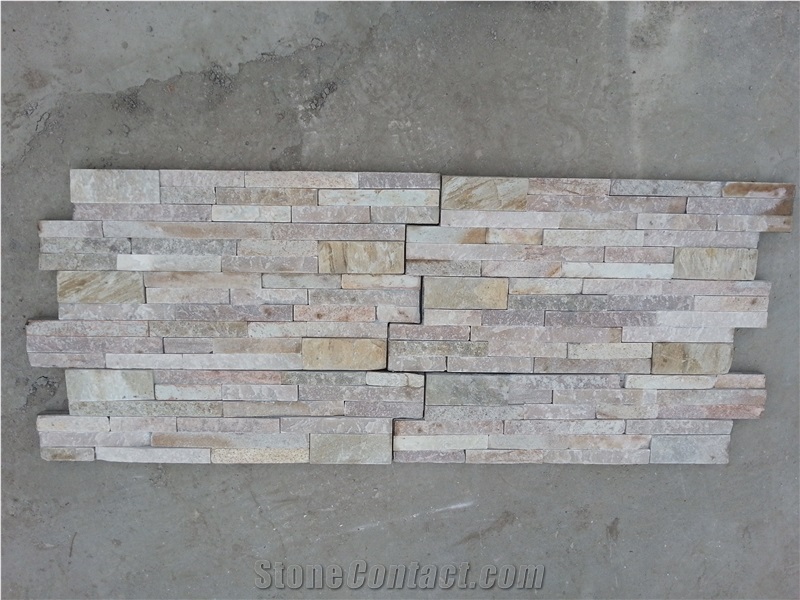 Beige Slate Culture Stone Feature Wall Stone Veneer Ledge Stone