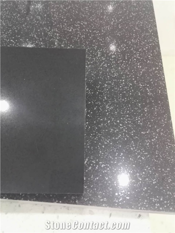 Black Quartz Stone Tiles/Quartz Stone Slabs/Polished Quartz Stone/Solid Surface Quartz Stone/Artificial Stone/Quartz Tops/Artificial Quartz