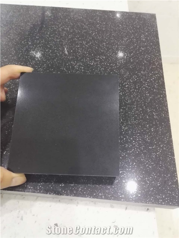 Black Quartz Stone Tiles/Quartz Stone Slabs/Polished Quartz Stone/Solid Surface Quartz Stone/Artificial Stone/Quartz Tops/Artificial Quartz