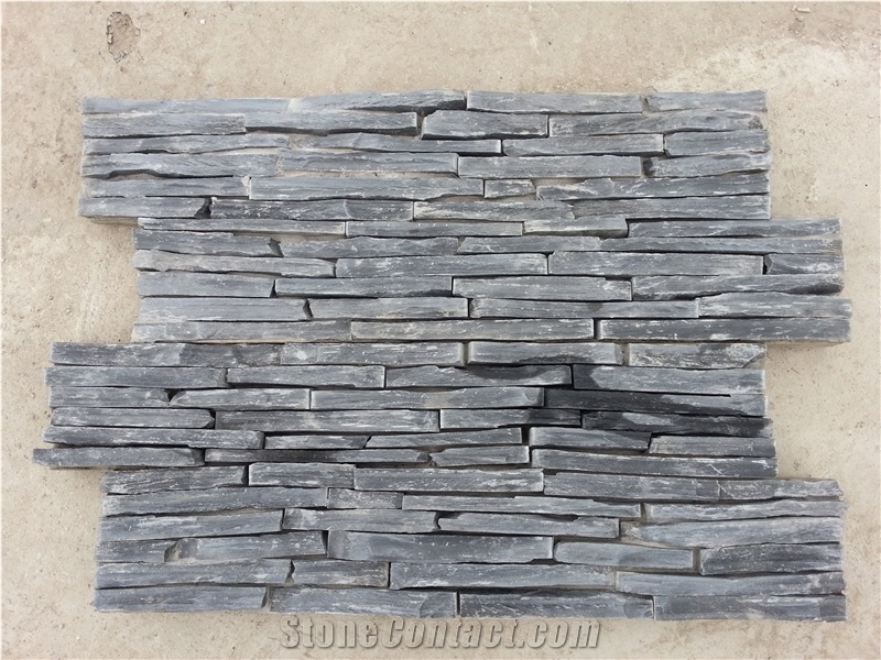 Black Slate Culture Stone Wallstones Feature Wall Corner Stone Ledge Stone Stone Veneer