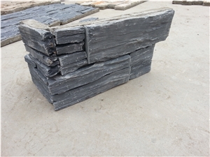 Black Slate Culture Stone Wallstones Veneer Feature Wall Ledge Stone