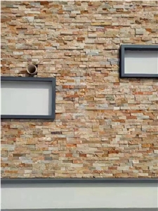 Black White Beige Multicolor Yellow Slate Culture Wallstone Feature Wall Stone Veneer Ledge Stone