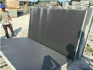China Black Slate Split Slabs Tile