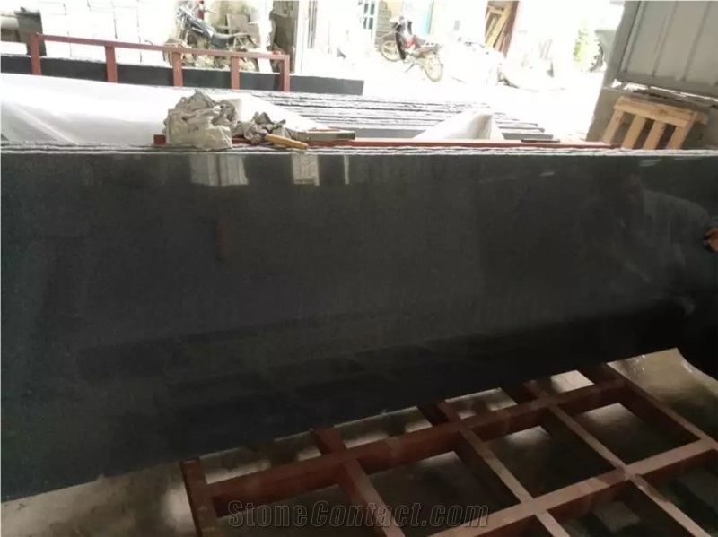 G654 Padang Dark Sesame Grey Kobra China Impala Black Granite Polished Slabs Tiles