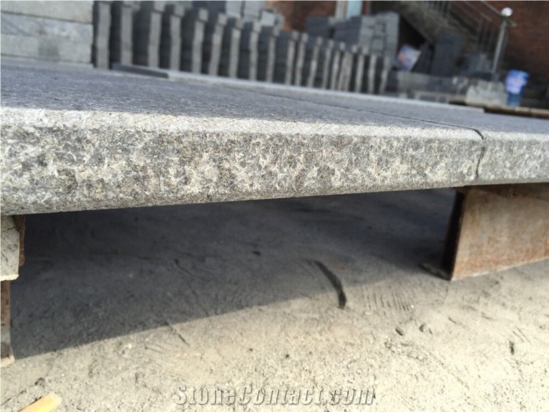 G684 Basalt Tiles/G684 Flamed Surface Tiles/Basalt Floor Covering Tiles/Basalt Wall Covering Tiles/Black Basalt Tiles/Stairs/Fuding Black/Fujian Black