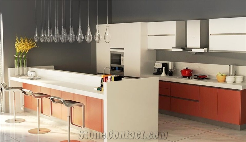 Kitchen Top/Kitchen Desk Tops/Solid Surface Kitchen Top/Artificial Stone Countertops/Kitchen Worktops/