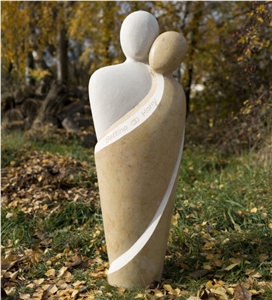 Limestone Carved Abstract Sculpture