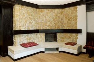 Limestone Fireplace Surround