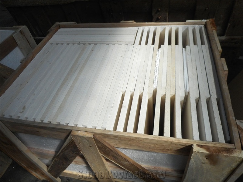 Indonesia Classic White Limestone Tiles & Slabs, Bali White Limestone Polished Floor Covering Tiles, Walling Tiles