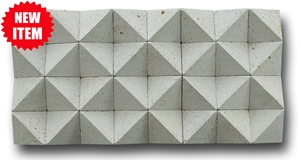 Indonesia Limestone Classic White Wall Mosaic, Indonesia White Limestone Hexagon Mosaic Pattern, Bali White Limestone Diamond Mosaic Wall Cladding