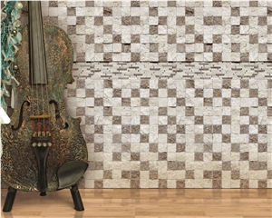 Split Face Travertine Mosaic