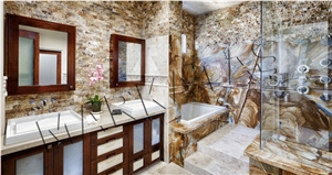 Split Face Travertine Mosaic