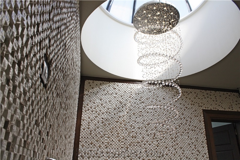 Split Face Travertine Mosaic