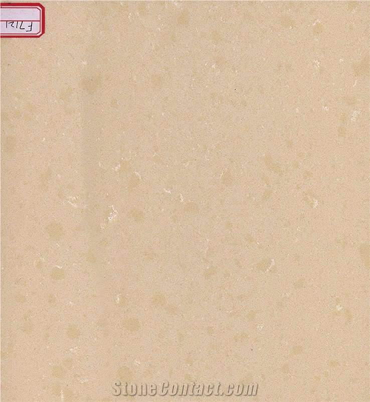 Antique Beige Quartz Stone Tiles/Slabs Engineered Stone F7121