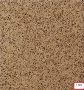 Dark Beige Quarz Stone Tiles/Slabs Engineer Stone F2206 Dark Beige Quarz Stone Tiles/Slabs Engineer Stone F2206