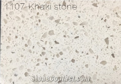 Khaki Quartz Stone Tiles/Slabs/Flooring/Engineered Stone