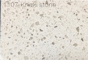 Khaki Quartz Stone Tiles/Slabs/Flooring/Engineered Stone