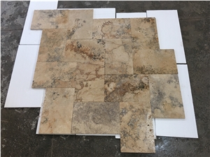 Golden Travertine Pattern