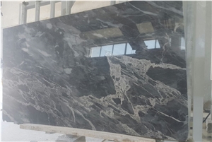 Smoked Dark Gray Marble Slabs